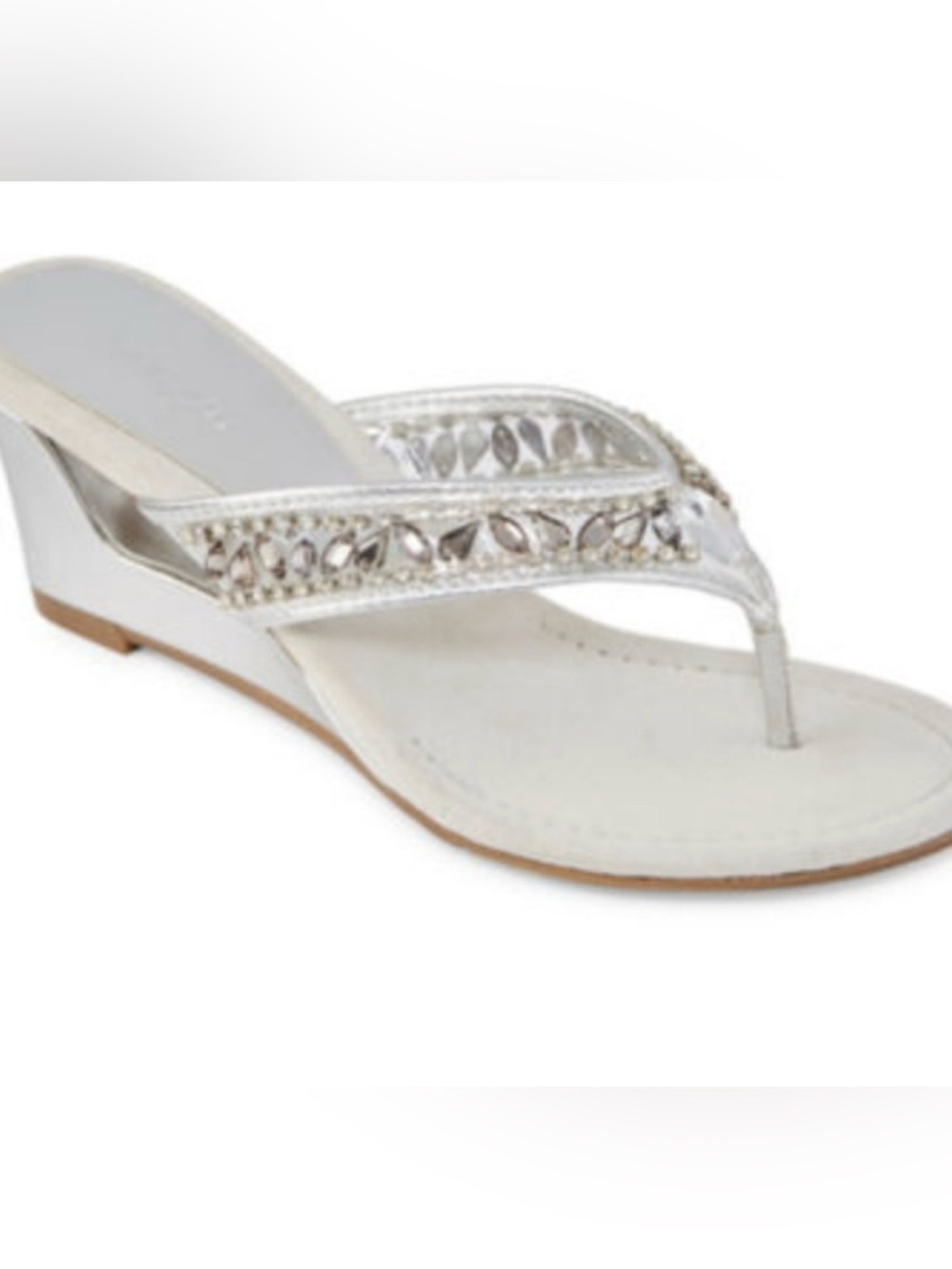 New York Transit Embellished Wedge Sandals – Women’s Size 6.5